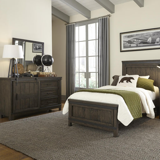 Thornwood Hills Full Panel Bed, Dresser & Mirror image