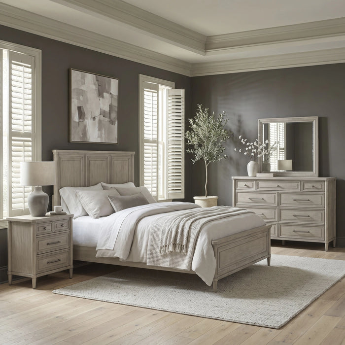 Rochelle Park Panel Bed, Dresser & Mirror, Night Stand image