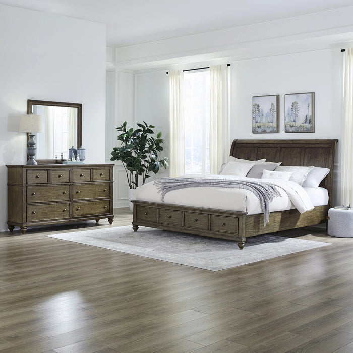 Twin Lakes King Storage Bed, Dresser & Mirror image