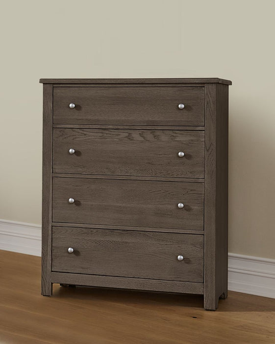 Vaughan Bassett Fundamentals 4 Drawer Chest in Grey