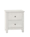 Vaughan Bassett Fundamentals 2 Drawer Nightstand in White image
