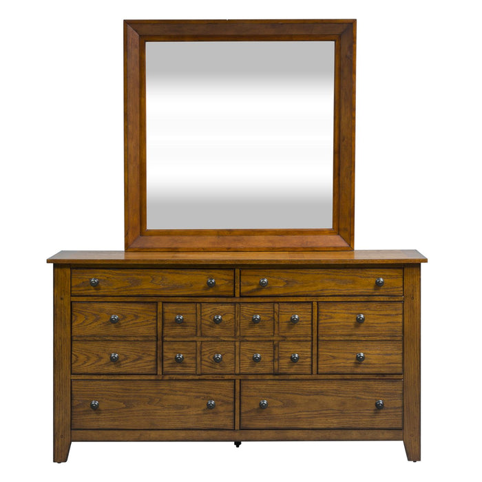 Grandpas Cabin King California Sleigh Bed, Dresser & Mirror, Night Stand