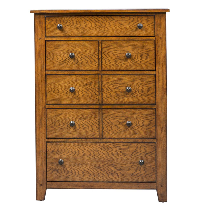 Grandpas Cabin Queen Sleigh Bed, Dresser & Mirror, Chest