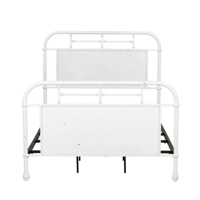 Liberty Furniture Vintage Series Twin Metal Bed in Antique White
