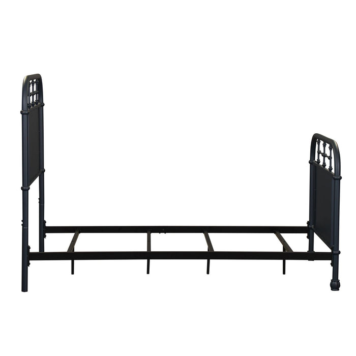 Vintage Series Twin Metal Bed in Navy