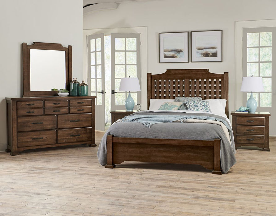 Vaughan-Bassett Joinery 6 Drawer Dresser in Natural Oak