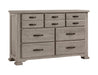 Vaughan-Bassett Joinery 6 Drawer Dresser in Washed White Oak image