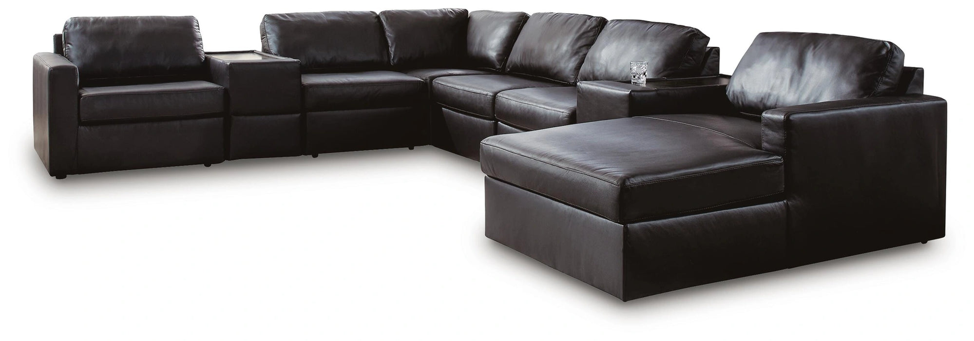 Modmax II Sectional with Chaise and Storage Consoles