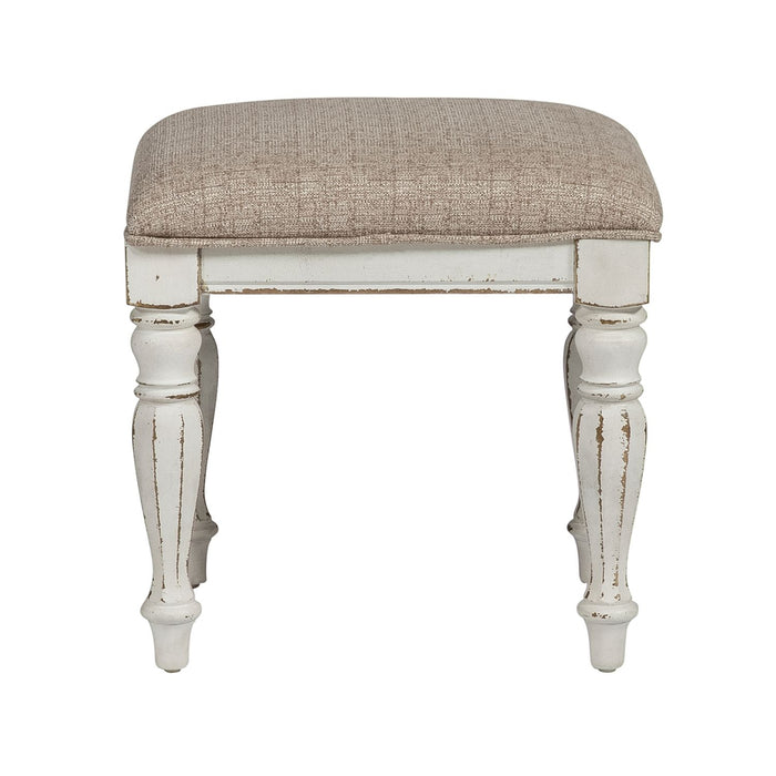 Magnolia Manor Vanity Stool in Antique White