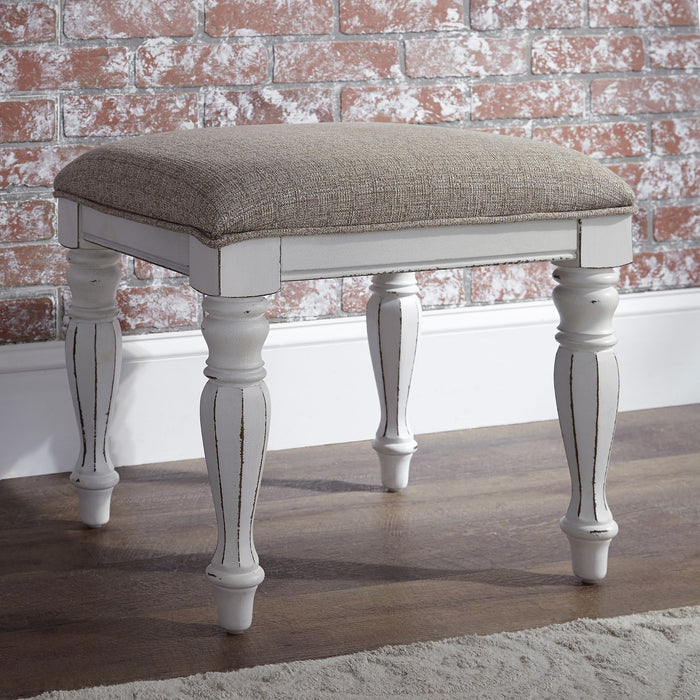 Liberty Magnolia Manor Vanity Stool in Antique White image