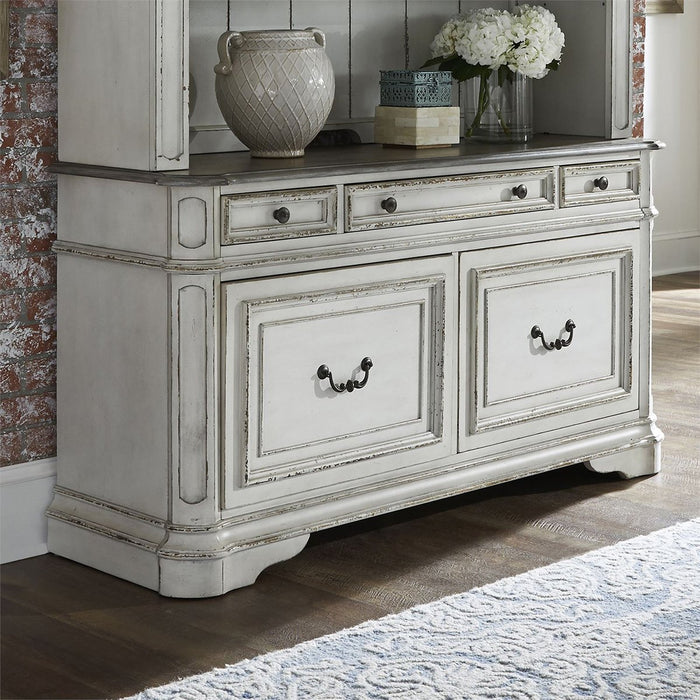 Liberty Magnolia Manor Credenza in Antique White