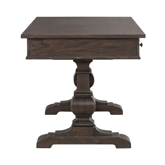 Liberty Furniture Paradise Valley Writing Desk in Saddle Brown