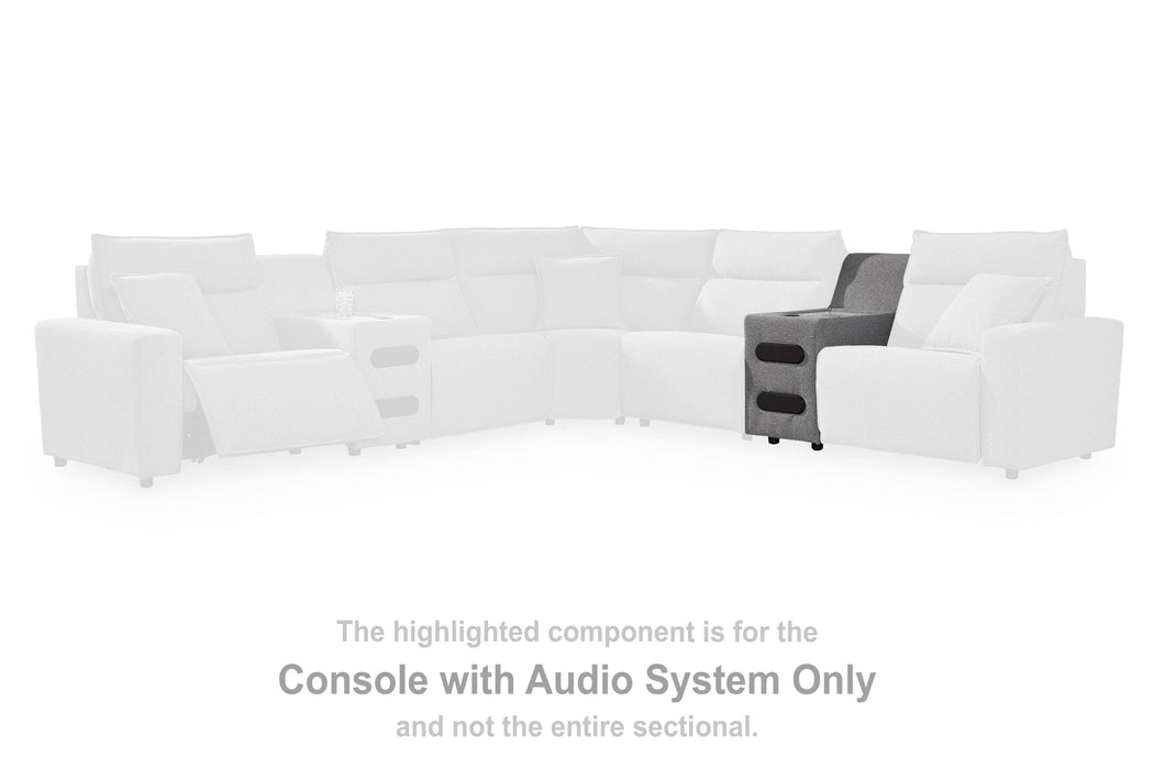 Modmax Reclining Sectional with Audio Console