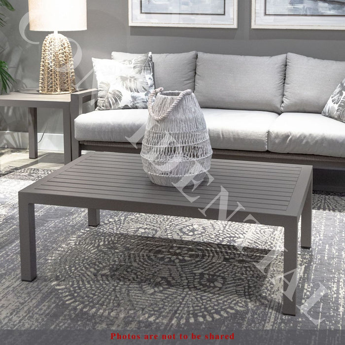 Liberty Furniture Plantation Key Outdoor Cocktail Table in Granite