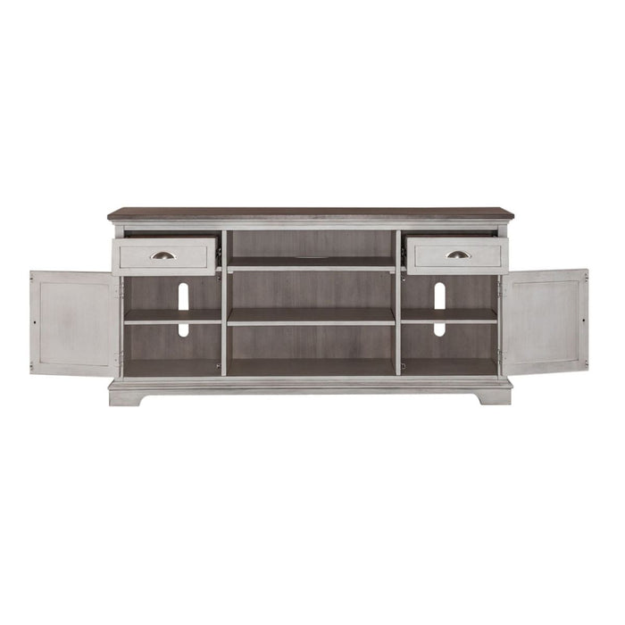 Liberty Furniture Ocean Isle 64 Inch Entertainment TV Stand in Antique White