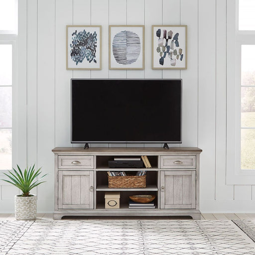 Liberty Furniture Ocean Isle 64 Inch Entertainment TV Stand in Antique White image