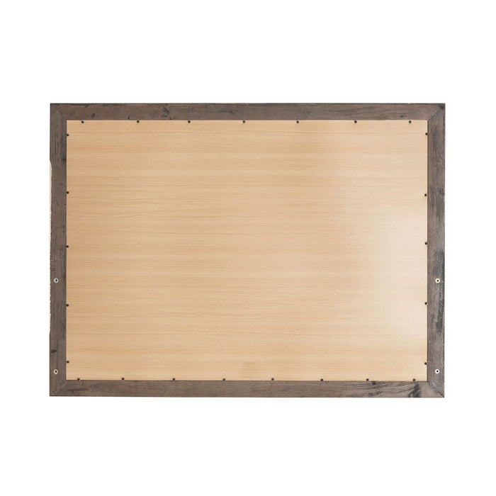 Modern Edge Landscape Mirror in Caffe