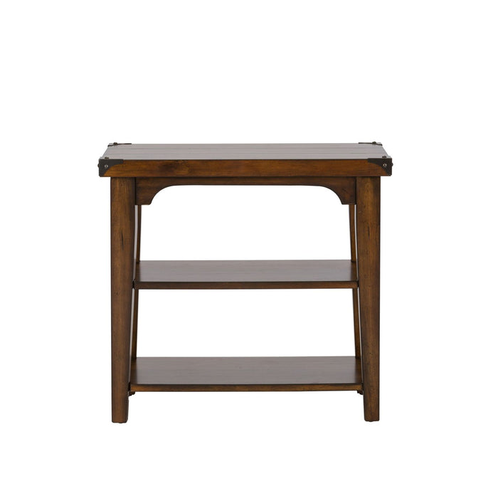 Aspen Skies Chair Side Table in Russet Brown image