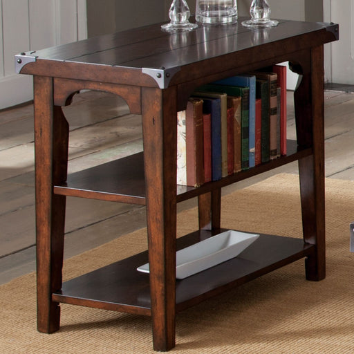 Liberty Aspen Skies Chair Side Table in Russet Brown image