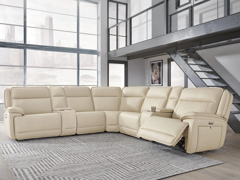Double Deal Reclining Sectional with 2 Consoles
