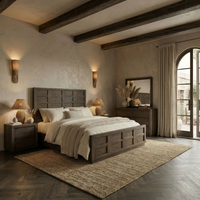 Stillwater Panel Bed, Dresser & Mirror, Night Stand image