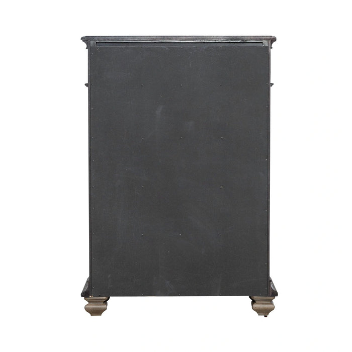Carlisle Court 5 Drawer Chest in Chestnut with Dusty Wax image