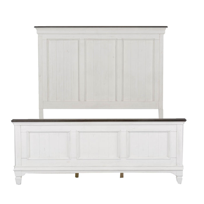 Allyson Park King California Panel Bed, Dresser & Mirror, Night Stand