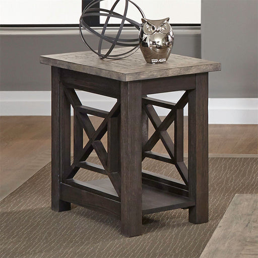 Liberty Heatherbrook Chair Side Table in Charcoal and Ash image