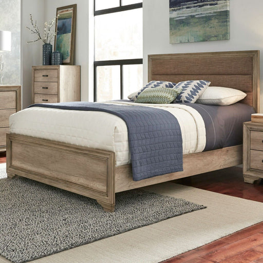 Liberty Sun Valley Queen Upholstered Panel Bed in Sandstone 439-BR-QUB image
