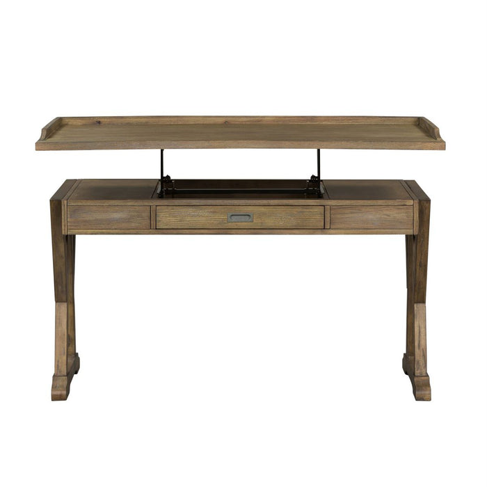 Liberty Stone Brook Lift Top Writing Desk in Rustic Saddle