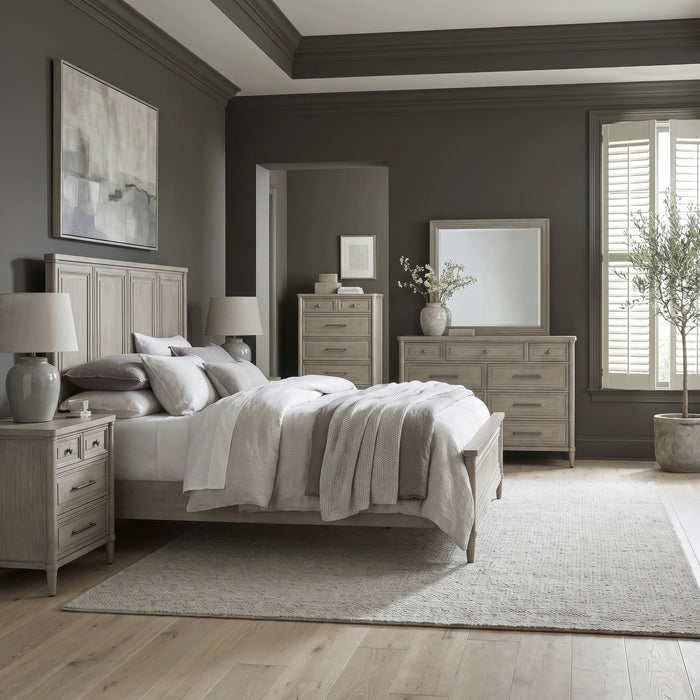 Rochelle Park Panel Bed, Dresser & Mirror, Chest, Night Stand image