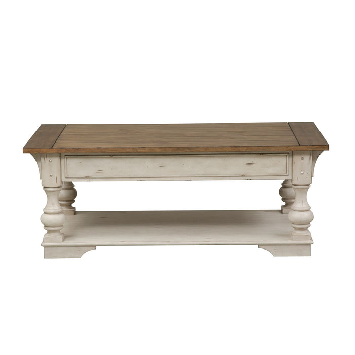Morgan Creek Cocktail Table in Antique White image