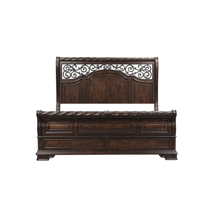 Arbor Place King California Sleigh Bed, Dresser & Mirror, Night Stand image