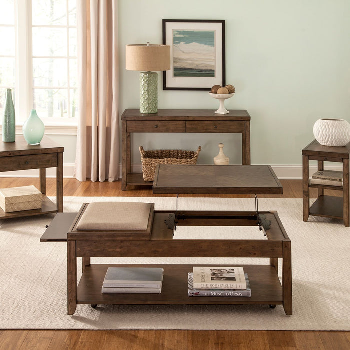 Mitchell Sofa Table in Brown