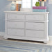Liberty Furniture Summer House 6 Drawer Dresser in Oyster White image