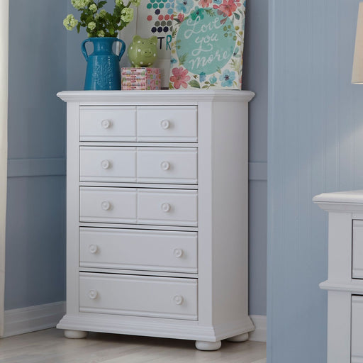 Liberty Furniture Summer House 5 Drawer Chest in White image