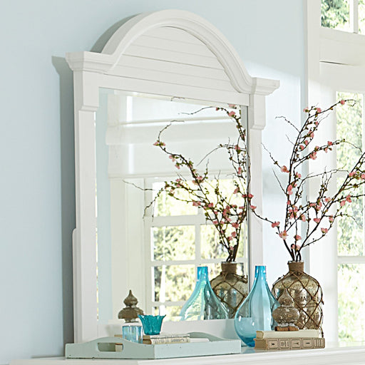 Liberty Furniture Summer House Mirror in Oyster White image