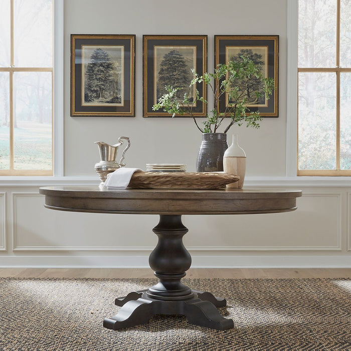 Americana Farmhouse Opt Pedestal Table image