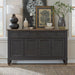 Americana Farmhouse Hall Buffet in Dusty Taupe & Black image