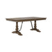 Liberty Furniture Americana Farmhouse Trestle Table in Dusty Taupe & Black image