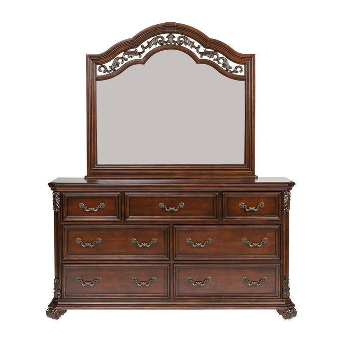 Messina Estates Queen Poster Bed, Dresser & Mirror, Chest, Night Stand