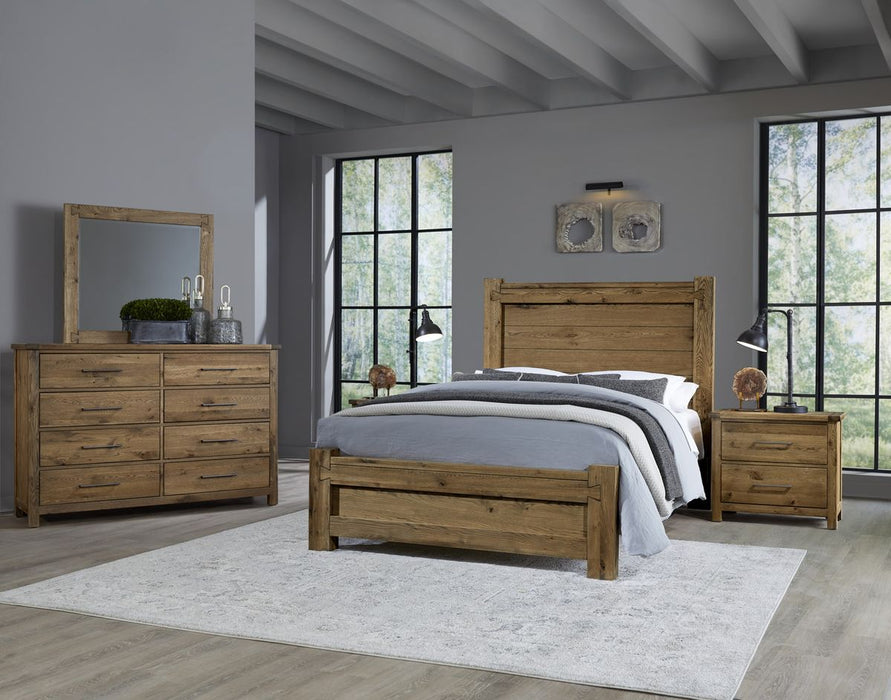 Vaughan Bassett Dovetail Queen Poster Bed in Natural