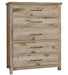 Vaughan Bassett Dovetail 5-Drawer Chest in Sun Bleached White image