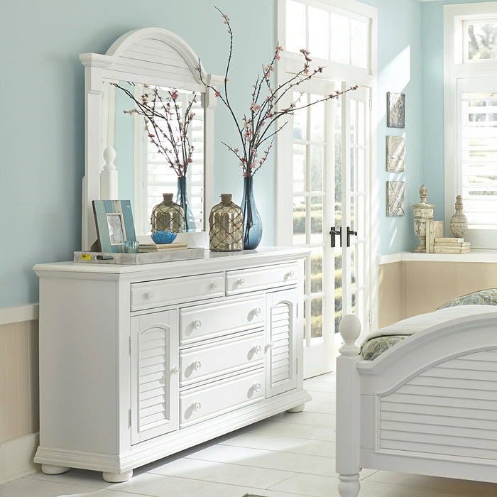Summer House I Panel Bed, Dresser & Mirror, Chest image