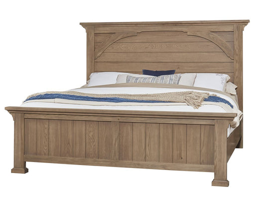 Vaughan Bassett Vista King Mansion Bed in Natural Oak image