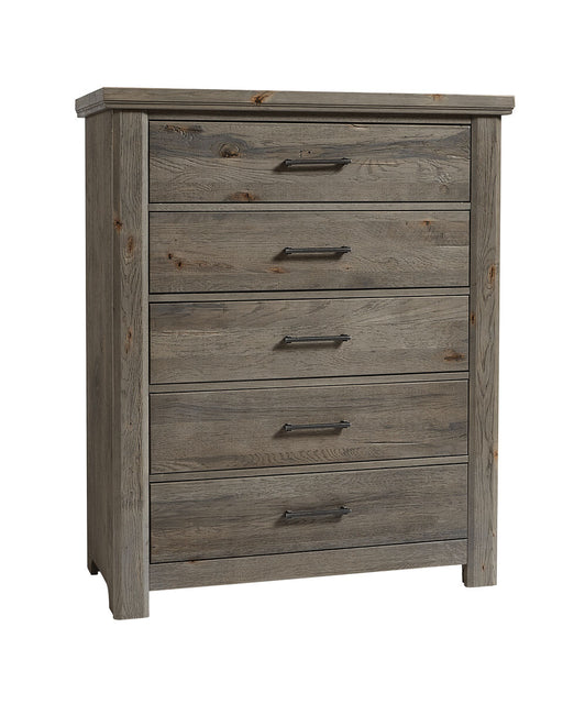 Vaughan Bassett Yellowstone 5 Drawer Chest in Dapple Grey image