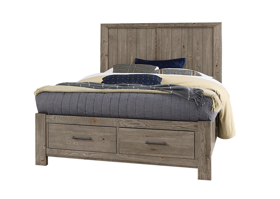 Vaughan Bassett Yellowstone King Panel Storage Bed in Dapple Grey image