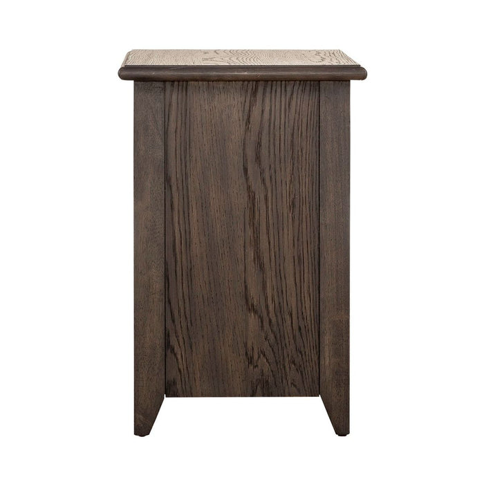 Liberty Furniture Mill Creek Chair Side Table in Peppercorn