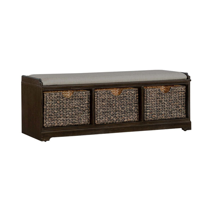 Liberty Furniture Mill Creek Wall Bench in Peppercorn image