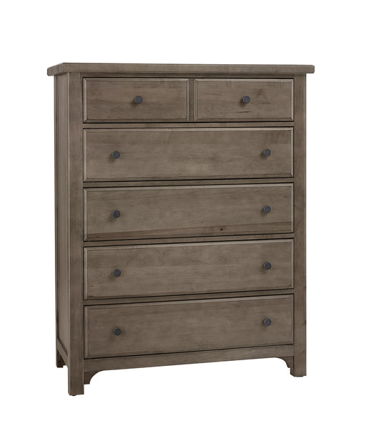 Vaughan Bassett Cool Farmhouse 5-Drawer Chest in Grey image